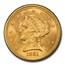 1861 $2.50 Liberty Gold Quarter Eagle Type 2 MS-64 PCGS