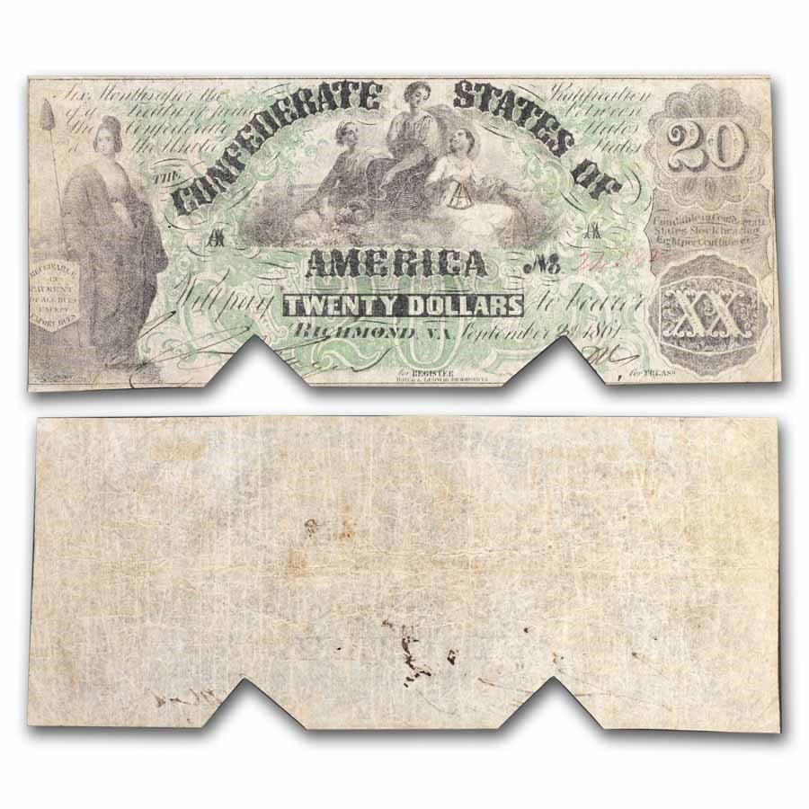 1861 $20.00 (T-17) Commerce, Ceres & Navigation F