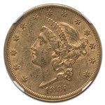 1861 $20 Liberty Gold Double Eagle AU-53 NGC