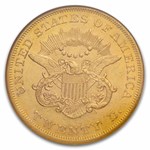 1861 $20 Liberty Gold Double Eagle AU-55 NGC