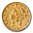 1861 $20 Liberty Gold Double Eagle AU-58 PCGS CAC