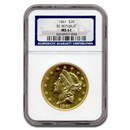 1861 $20 Liberty Gold Double Eagle MS-61 NGC (S.S. Republic) 1861 $20 Liberty Gold Double Eagle MS-61 NGC (S.S. Republic)