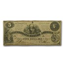 1861 $5.00 (T-36) Ceres Seated on Cotton VF
