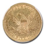 1861 $5 Liberty Gold Half Eagle AU-55 CACG