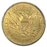 1861 $5 Liberty Gold Half Eagle AU-58 PCGS