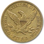 1861 $5 Liberty Gold Half Eagle AU