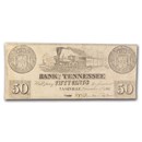 1861 50 Cents Bank of Tennessee Note w/ Spanish 8 Reales Coin Set