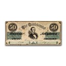 1861 $50 (T-16) Jefferson Davis VF (Canceled)
