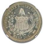 1861 CSA Half Dollar Restrike MS-64 NGC (B-8002)