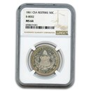 1861 CSA Half Dollar Restrike MS-64 NGC (B-8002)