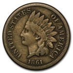 1861 Indian Head Cent Fine