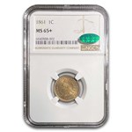 1861 Indian Head Cent MS-65+ NGC CAC