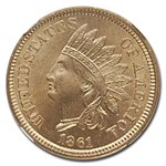 1861 Indian Head Cent MS-65+ NGC