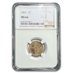 1861 Indian Head Cent MS-66 NGC