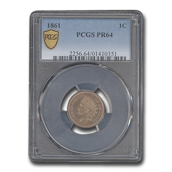 1861 Indian Head Cent PR-64 PCGS 1861 Indian Head Cent PR-64 PCGS