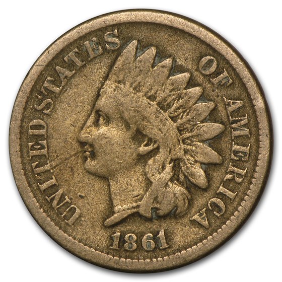 1861 Indian Head Cent VG