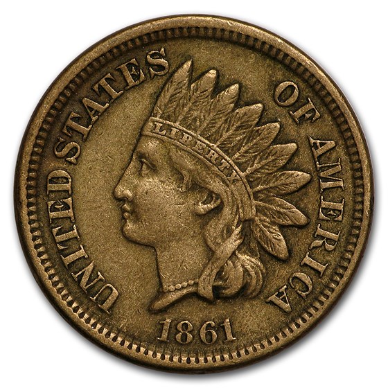 1861 Indian Head Cent XF 1861 Indian Head Cent XF