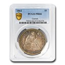 1861 Liberty Seated Dollar PR-66 PCGS