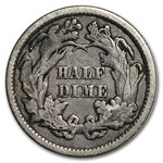 1861 Liberty Seated Half Dime Fine