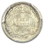 1861 Liberty Seated Half Dime MS-65 PCGS