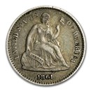 1861 Liberty Seated Half Dime VF 1861 Liberty Seated Half Dime VF