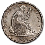 1861 Liberty Seated Half Dollar AU