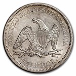 1861 Liberty Seated Half Dollar AU