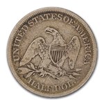 1861 Liberty Seated Half Dollar VG