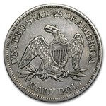 1861 Liberty Seated Half Dollar XF
