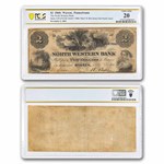 1861 North Western Bank, Warren, PA $2 PA-670 VF-20 PCGS