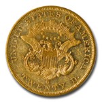 1861-O $20 Liberty Gold Double Eagle AU-55 PCGS