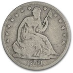 1861-O Liberty Seated Half Dollar Good