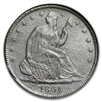 1861-O Liberty Seated Half Dollar NGC (SS-Republic Shipwreck)