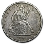 1861-O Liberty Seated Half Dollar VF