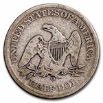 1861-O Liberty Seated Half Dollar VG