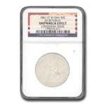 1861-O Liberty Seated Half NGC (SS-Republic, Louisiana Issue)