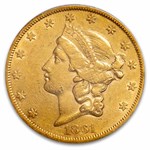 1861-S $20 Liberty Gold Double Eagle XF-40 PCGS