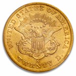 1861-S $20 Liberty Gold Double Eagle XF-40 PCGS