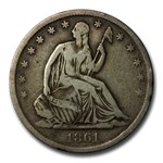 1861-S Liberty Seated Half Dollar Fine