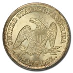 1861-S Liberty Seated Half Dollar MS-65+ PCGS