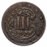 1861 Three Cent Silver VF