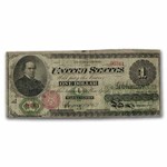 1862 $1.00 Legal Tender Salmon P. Chase Fine (Fr#17A)