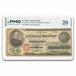 1862 $1.00 Legal Tender Salmon P. Chase VF-20 PMG (Fr#16)
