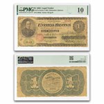 1862 $1.00 Legal Tender Salmon P. Chase VG-10 PMG (Fr#17A)