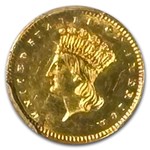 1862 $1 Indian Head Gold Dollar MS-64 PCGS