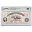 1862 $1 Richmond Virginia Treasury Note - VF-30 PMG