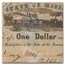 1862 $1 State of Mississippi Obsolete - Cotton Pledged - VF