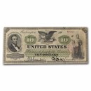 1862 $10.00 Legal Tender Abraham Lincoln VF (Fr#93)