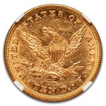 1862 $10 Liberty Gold Eagle AU-55 NGC