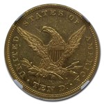 1862 $10 Liberty Gold Eagle AU-58 NGC